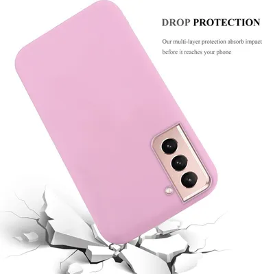 Produktbild von Cadorabo Hülle für Samsung Galaxy S21 5G Schutzhülle in Rosa Handyhülle TPU Silikon Etui Case Cover