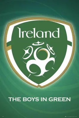 Produktbild von Empireposter Wandposter mit Irland Fußball Wappen Motiv 61x91,5 cm