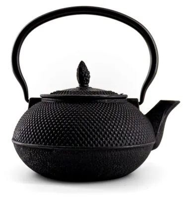 Produktbild von Tetsubin Teekanne aus Gusseisen, Schwarz, Ø 14,6 cm, 900 ml