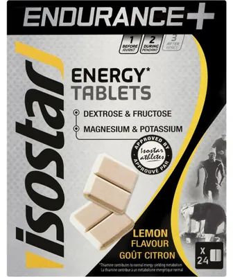 Produktbild von Isostar Energy Tabs Lemon (96 gr)