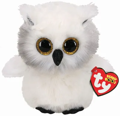Image de ty 36305 Peluche Beanie Boos - Hibou Austin, 15 cm