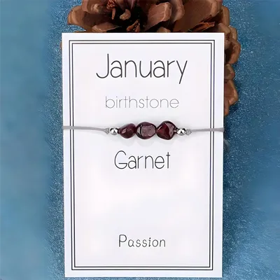 Produktbild von Elegantes Armband mit Granat - Geburtsstein Januar KP38770