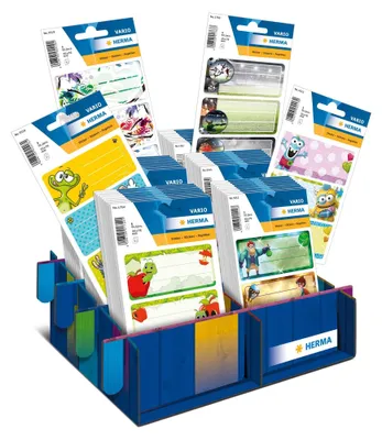 Produktbild von Herma Schuletiketten Display Mix 60 Pack