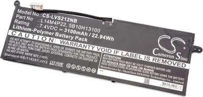 Produktbild von vhbw Akku Ersatz für Lenovo L14M4P22, 5B10H13100 für Notebook (3100 mAh, 7,4 V, Li-Polymer)