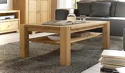 Couchtisch VITA 120 x 74 cm Wohnzimmertisch Kiefer massiv