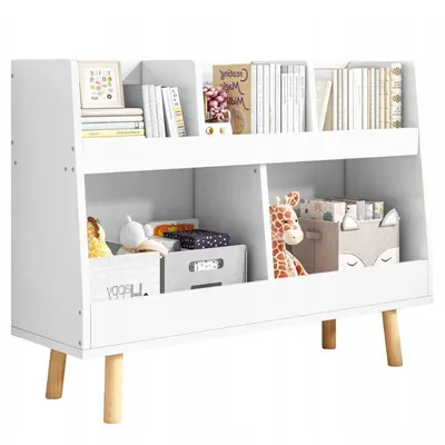 Produktbild von Kinderbuchregal stehendes Bücherregal skandinavisch 60cm