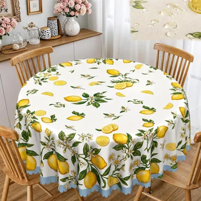 Obrázok produktu pre Ubrus 140 cm, okrúhly, vodotesný, pre záhradu