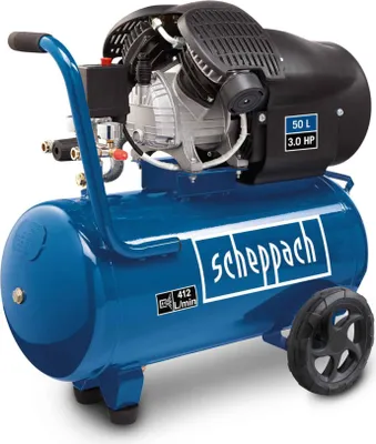 Produktbild von Scheppach Kompressor 50 L Luftkompressor 10 bar Druckluft 3PS - 412L/min HC53DC