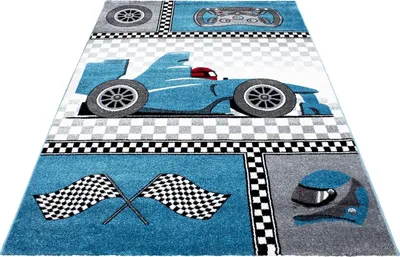 Produktbild von Ayyildiz Hali KIDS1201700460BLUE, Teppich, Polypropylen (PP), Blau, Rechteck, 1200 mm, 1700 mm