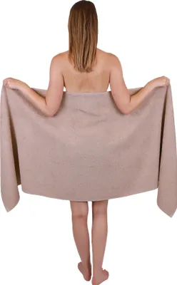 Produktbild von Betz XXL Saunatuch 70 x 200 cm BERLIN  Badetuch 100% Baumwolle Farbe – cappiccino
