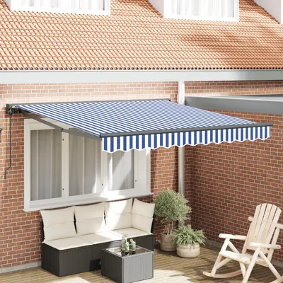 Obrázok produktu pre vidaXL Rám na markízu, modro-biely, 300 x 250 cm