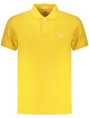 Produktbild von Herren Kurzarm-Poloshirt Gelb 100% Baumwolle mit Stickerei