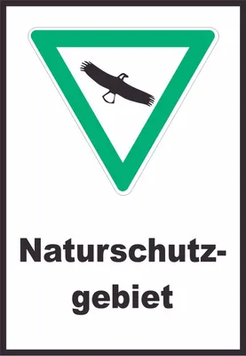 Produktbild von Naturschutzgebiet Schild A2 Rückseite selbstklebend