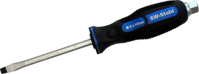 Zdjęcie produktu dla Stalowy wkrętak SW z rowkiem 6,0 x 100 mm 31804SB