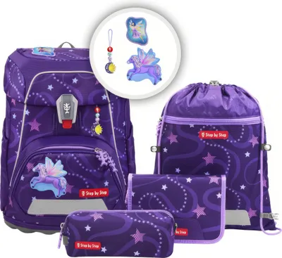 Produktbild von Step by Step Schulzubehör|Step by Step|hama FIT Schulranzen-Set ''Pegasus Emily'', 5-teilig