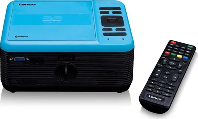 Produktbild von Lenco LPJ-500BU - LCD-Projektor mit DVD-Spieler - Bluetooth® - Bis zu 250 cm Projektionsgröße - USB-Eingang - SD-Kartenleser - Blau/Schwarz