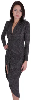 Produktbild von John Zack Drapiertes Maxikleid aus Brokat S
