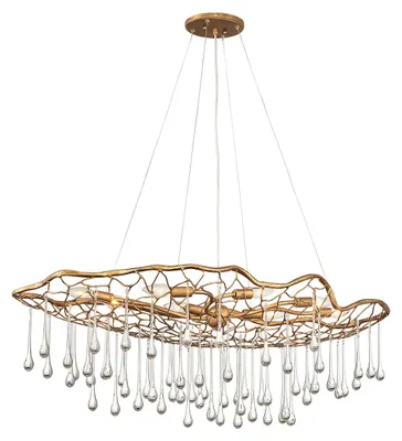 Produktbild von Elstead Laguna Hängeleuchte E14 8-fach Brüniertes Gold