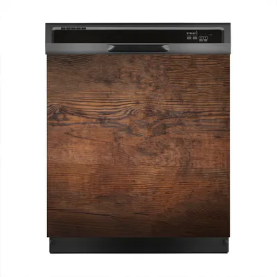 Produktbild von Magnete Dekorative 60x60 cm Küche Magnetmatte Spülmaschine - Dunkle Holz