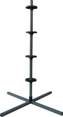 Produktbild von Relaxdays Reifenständer für 4 Reifen mit Felgen, Reifenlager bis 120 kg, HBT: 131,5x66x66 cm, Räderregal, Stahl, grau