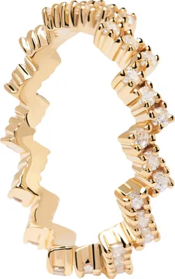 Immagine prodotto di PDPAOLA Anello THE ZIPPER Argento sterling oro