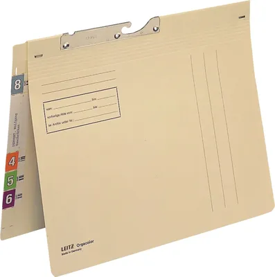 Produktbild von Pendelhefter Orgacolor A4 kaufm. Heftung chamois Packung mit 50 Stück