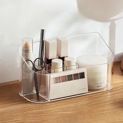 Image de Armoire à cosmétiques - Plastique transparent - Salle de bains - Pièce unique
