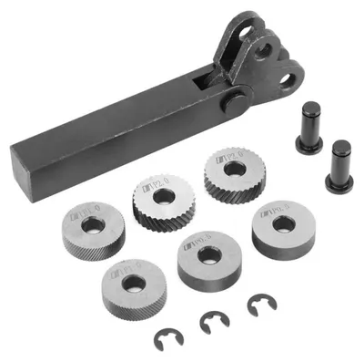 Immagine prodotto di Set di utensili in acciaio a righe, composto da 7 pezzi, per lavorazione del metallo e torni, con dimensioni 0,5/1/2 mm
