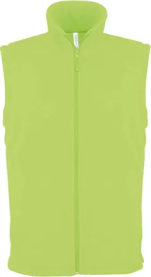 Produktbild von Kariban Herren Fleece Jacke Weste Bodywarmer Übergangsjacke, Größe:M, Farbe:Lime
