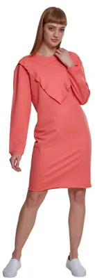 Produktbild von Urban Classics Damen Partykleid Ladies Terry Volant Dress TB1965, Knielang, Gr.