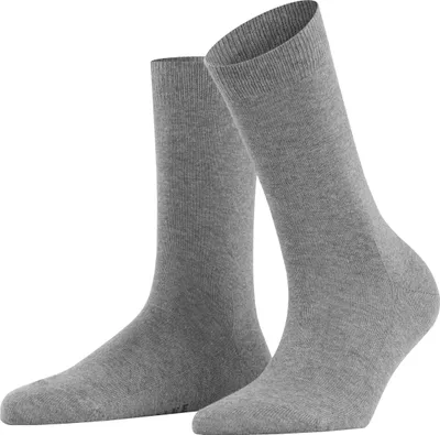 Produktbild von FALKE Damen Socken - Family SO, Kurzsocken, einfarbig  Grau 35-38