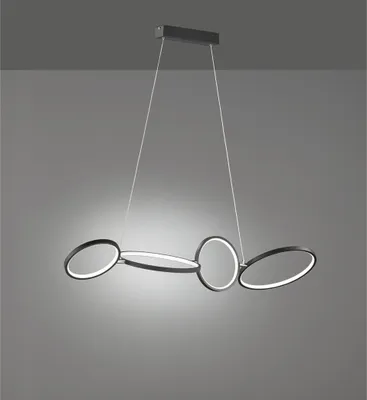 Produktbild von Trio Rondo LED Pendelleuchte  37W dimmbar Schwarz Matt warmweiss