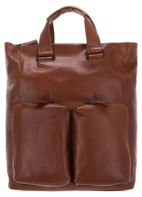 Productafbeelding van LEONHARD HEYDEN Leer laptop rugzak rugzak met laptopvak Porto Tote Bag / Rucksack 7815 Braun bruine
