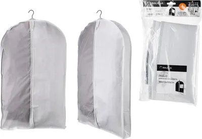 Produktbild von Pablo Premium Kleidersack aus Stoff, 60 x 10 x 100 cm, Hellgrau