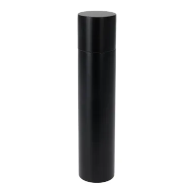Produktbild von Lotus Holz Gewürzmühle Schwarz Ø 5,5 cm x 22,5 cm Keramikmahlwerk Salz Pfeffer Mühle Salzmühle Pfeffermühle