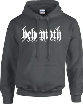Produktbild von Behemoth White Logo Kapuzenpullover