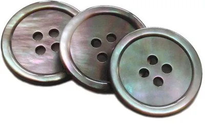Immagine prodotto di Bottoni neri da 20 mm e 15 mm per giacche e cappotti