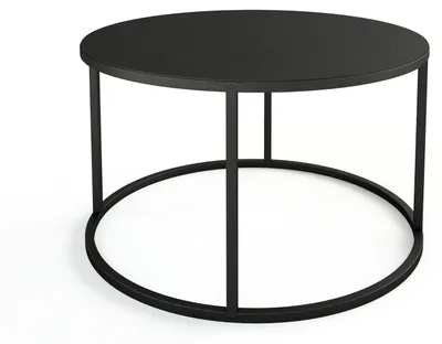 Immagine prodotto di Tavolino rotondo VESINA, diametro 60 cm, in metallo, disponibile in diversi colori | Nero | Metallbude