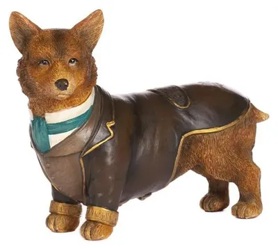 Hars Corgi Hund Dekoration 19 cm – Weihnachtsfigur