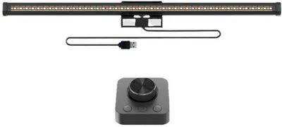 Image de Lampe de bureau à LED, écran tactile USB, luminosité et température de couleur réglables, éclairage de bureau blanc chaud, pour le bureau, le télétravail et un usage domestique.