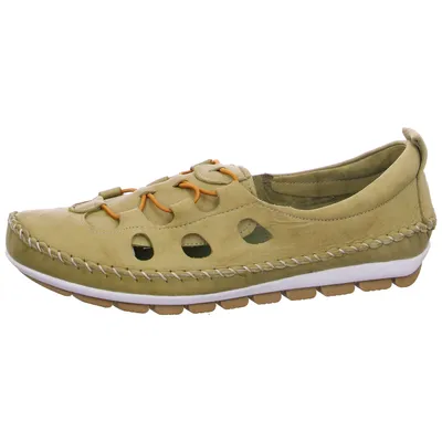Produktbild von Gemini 003115-01 Damen Ballerina Slipper Mokassins Leder, Größe:37 EU, Farbe:Grün