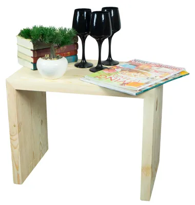 Produktbild von Beistelltisch 50x40x30cm Sitzhocker in natur