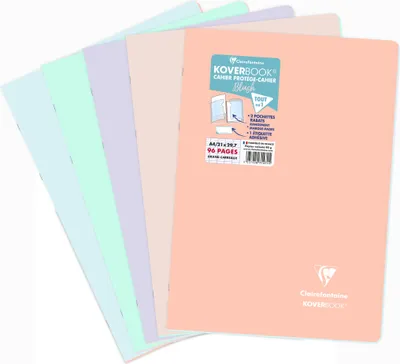 Produktbild von Clairefontaine 10x Koverbook Heft A4, 48 Blatt 90g - Sortiert 971471C