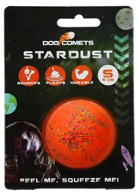 Image de Chien Comets Ball Stardust Orange S