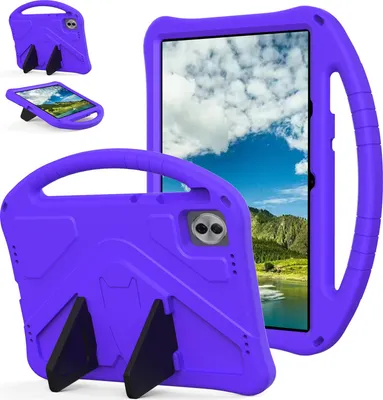 Obrázek produktu pro Dětské pouzdro pro Honor Pad 10 2025 12,1", EVA lehké nárazuvzdorné pouzdro s skládacím stojánkem a rukojetí Fialová