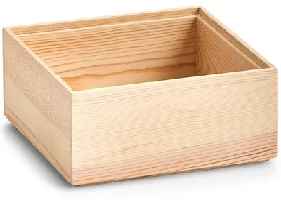 Produktbild von Ordnungsbox aus Kiefernholz Allzweckkiste 15x15x7 ZELLER Present