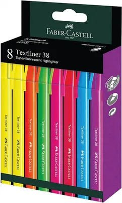 Immagine prodotto di Evidenziatore Faber Castell TL 38 0,3-1,0 mm, 8 penne