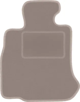 Produktbild von Fahrerfußmatte Velours beige passend für BMW 6 F12 (2011-2018, Cabrio) – mit Befestigungen – passgenau