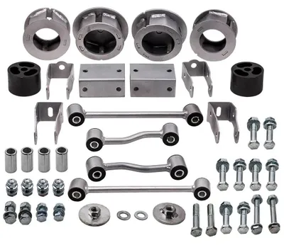 Produktbild von Suspension Lift Kit für Jeep Wrangler JL - 6,3 cm Höherlegung vorne & hinten - 2WD 4WD 2018-2023 - Federspacer, Koppelstangen, Dämpferversatzhalter