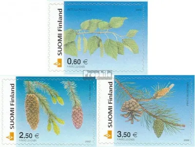 Produktbild von Briefmarken Finnland 2002 Mi 1602-1604 (kompl.Ausg.) postfrisch Bäume